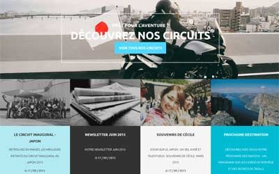 Refonte de la boutique de l'agence de voyage Air Moto Tours spécialiste des voyages à moto