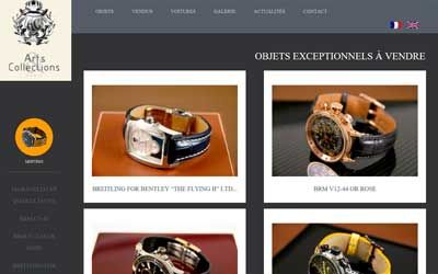 Des produits de luxe d'occasion ou des objets de collection en vente avec des certificats d'authenticité, en parfait état.