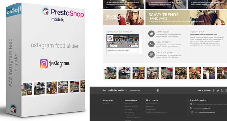 Nouveau module Prestashop gratuit Instagram, compatible avec la nouvelle API d'Instagram