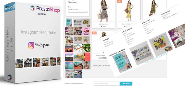 Nouveau module Prestashop Instagram Pro, feed Instagram sur votre boutique